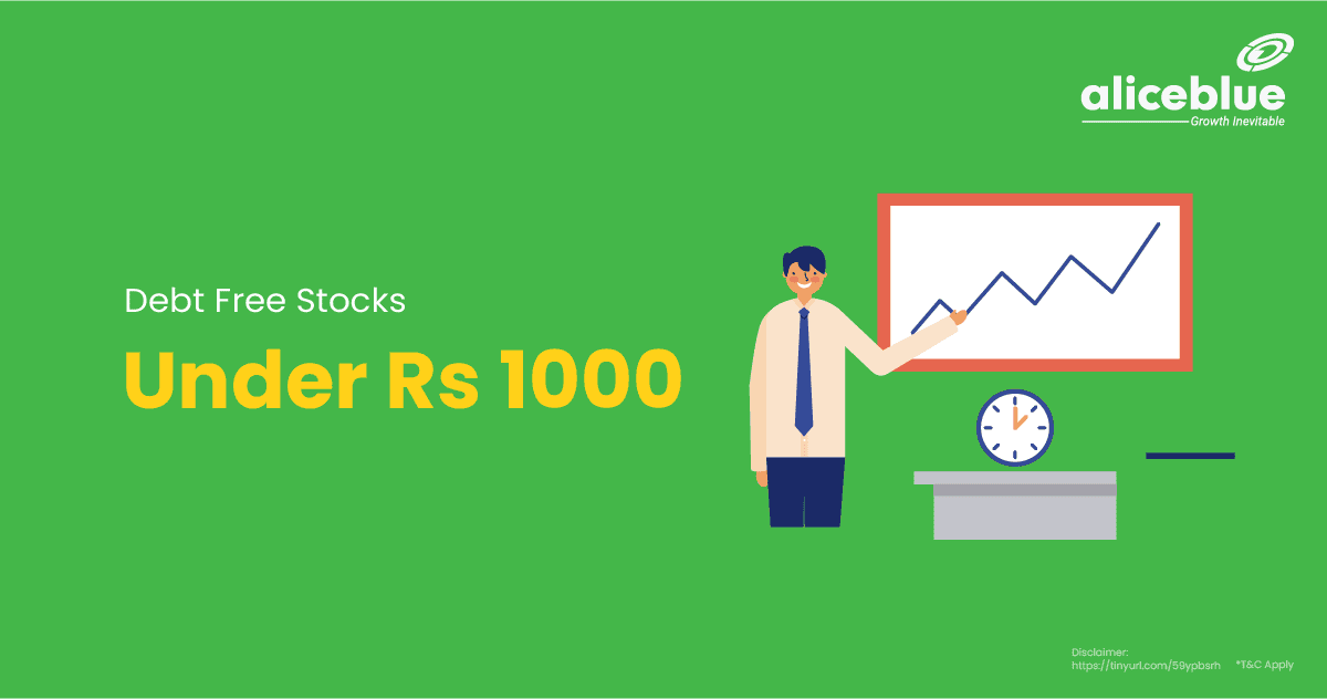 Best Debt Free Stocks under Rs 1000 English